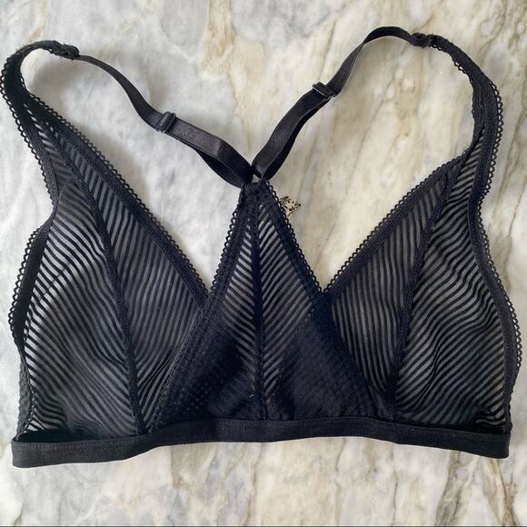 FREE PEOPLE Womens XS Intimately Nadia Bralette Bundle Nude Black Front Open - Picture 5 of 9
